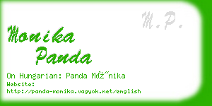 monika panda business card